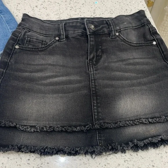 Wonder Nation girls Blue and Black Denim Mini Skirts size 6/6X - Picture 5 of 10